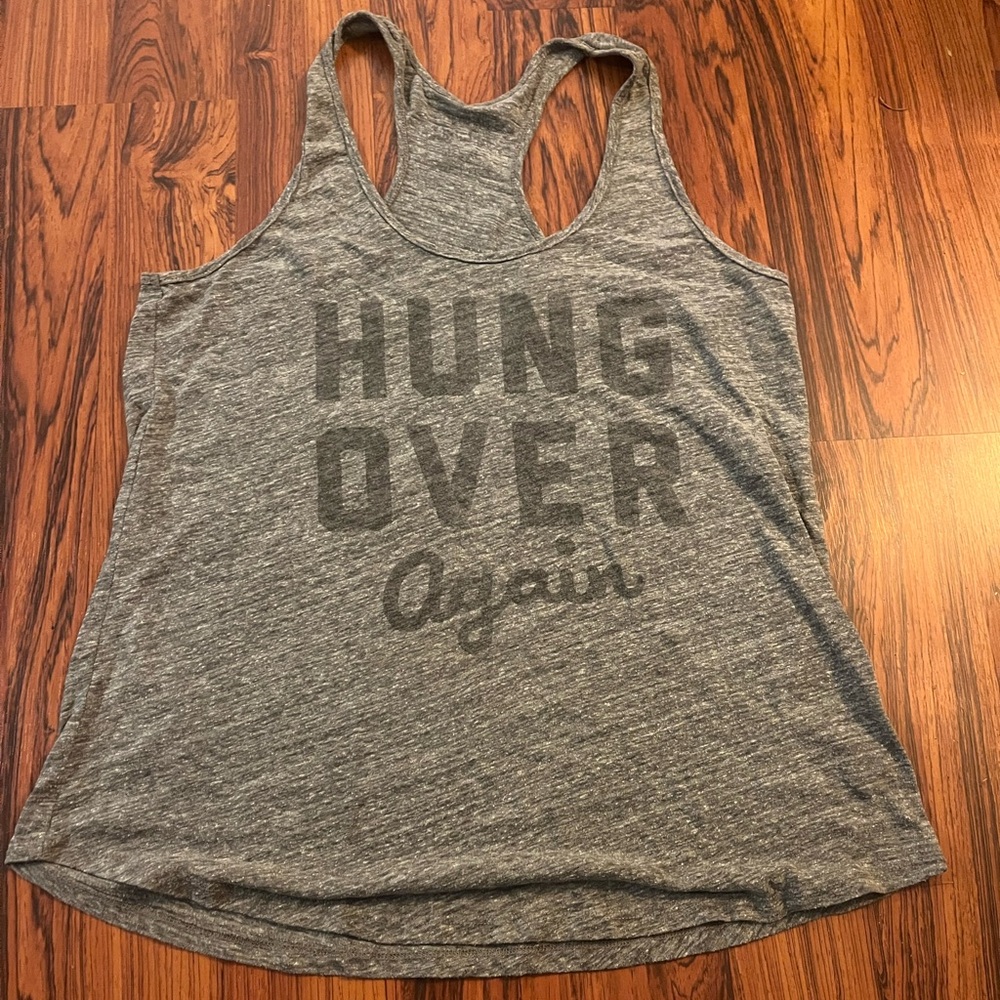 Buy Me Brunch Gray Graphic Tank Top